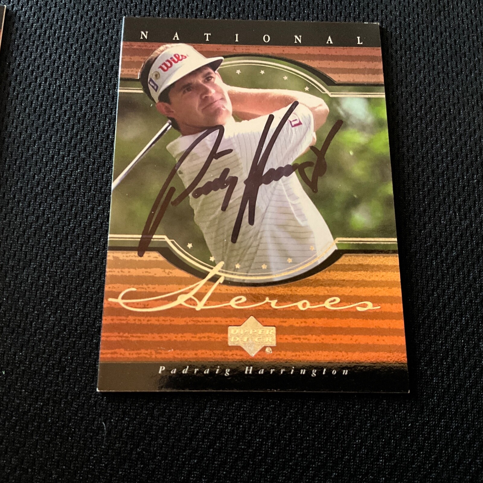 Autographed 2001 PADRAIG HARRINGTON   TOUGH!        # B-1