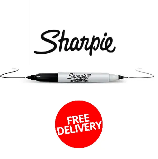 Black Sharpie Fine Point Tip Permanent Marker Pens  1,2,4,6,8,10,12,24,50,100