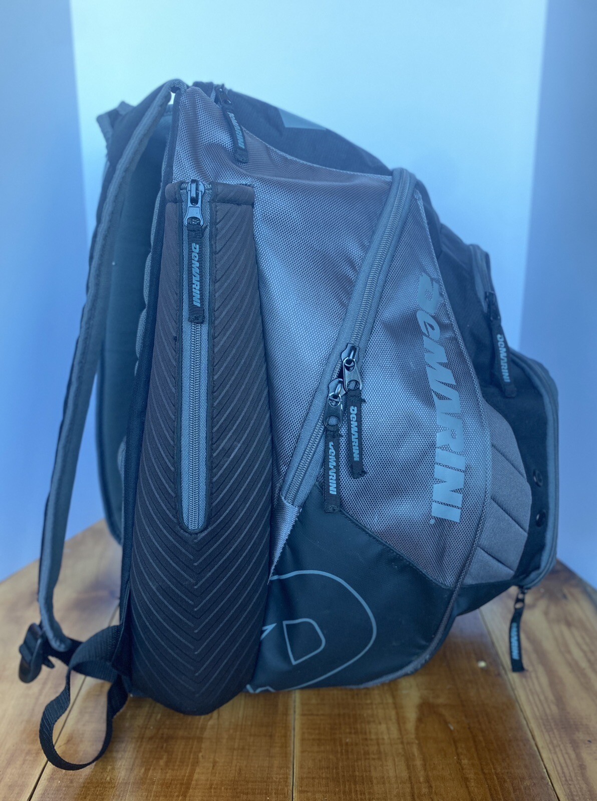 Demarini Voodoo Rebirth 2 Bat Backpack Black And Charcoal Gray Baseball