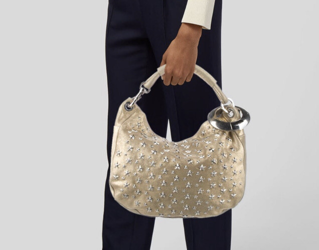 Jimmy Choo Gold Star Studded Handbag | eBay Jimmy Choo Gold Star Studded Handbag | eBay