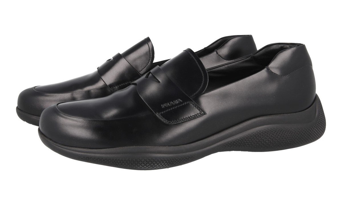 PRADA Toblach New Americas Cup Sole Sneakers - 4D3446 - Black - US