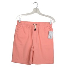 Tommy Bahama Boys Pink Cotton Swim Shorts Drawstring Elastic Waist Sz 14 NWT