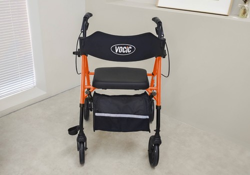 Walkers for Seniors, Rollator Walker with SeatSupports 330lb, 8" Big Wheels-used - Picture 2 of 6