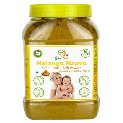 Glow Lush Nalangu Maavu Bath Powder Pack Of 500gm