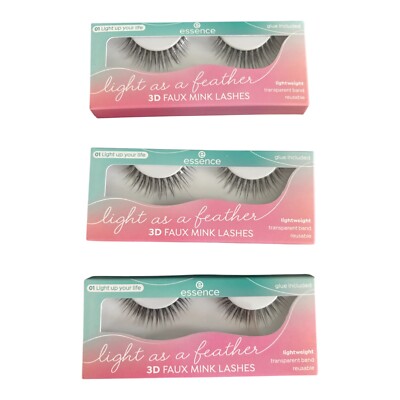 essence Künstliche Wimpern Light As A Feather 3D Faux Mink 01 Light up your life