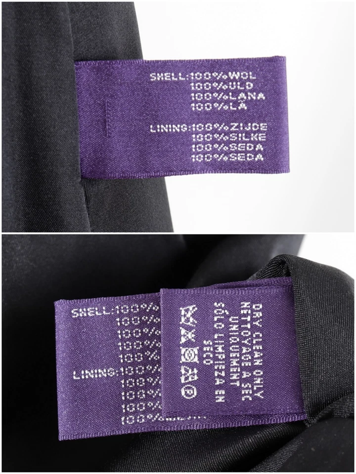 Falda Ralph Lauren Etiqueta Púrpura 100% Lana Gris Talla 8 Foto 4 de 4