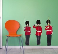 The Queens Guards Removable Wall Sticker Set Three Queens Guards Large Wall Deca The Queens Guards Removable Wall Sticker Set Three Queens Guards Large Wall Deca