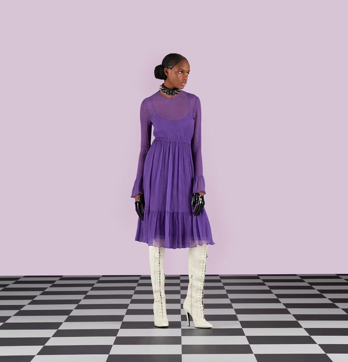 Gucci silk chiffon midi dress- With Tags- RRP$3,900 AUD | eBay