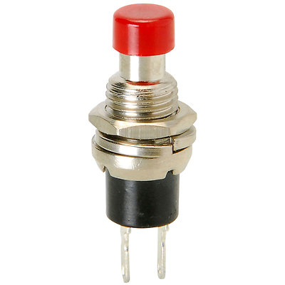Interruttore A Pulsante Classico Rosso – N.O. Momentaneo – Parts Express 060-632