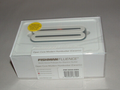 Fishman Fluence PRF-M08-CWN Open Core 8 String Pickup Ceramic  WHITE / NICKEL
