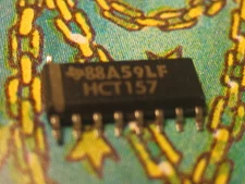 1pcs74HCT157 High-Speed CMOS Logic Quad 2-Input Multiplexers Texas Instr. Soic