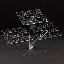 CLEAR 18" Acrylic 3 Tier Ice Cream Cone Holder Mini DISPLAY STAND Party Events