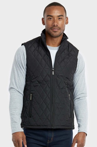 Men Full-Zip Diamond Quilted 