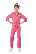 Barbie Movie Pink Power Jumpsuit Halloween Costume for Children, Size M 7/8 .