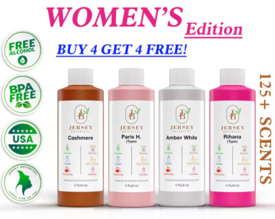 Womens Fragrance Oil 4 oz. For Body Oils Incense Burning Perfume Diffuser