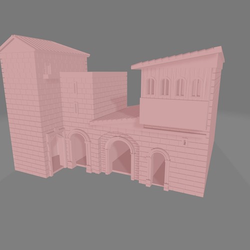 Italian Hill Town House #3 - Commissioned - Picture 5 of 9