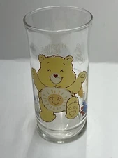 1983 SUNSHINE BEAR CARE BEARS COLLECTOR GLASS