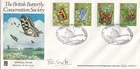 GB Sir PETER SCOTT Signed Benham 1981 Butterflies Official FDC