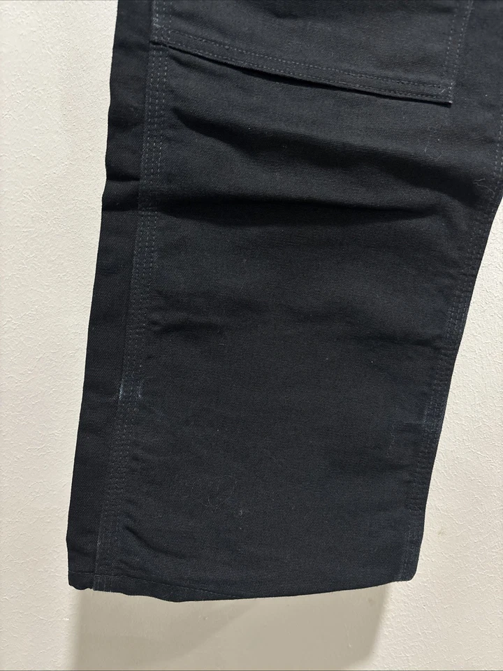 Carhartt Duck Canvas Double Knee Carpenter Pants Mens 34x36 B01-BLK Made in USA - Image 4 of 4