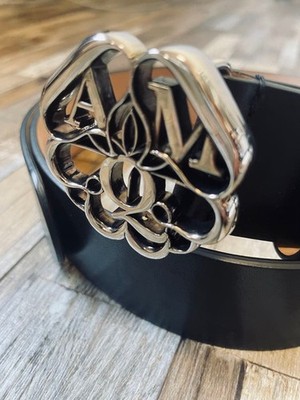 21aw「Alexander McQueen」Logo Mark belt | eBay