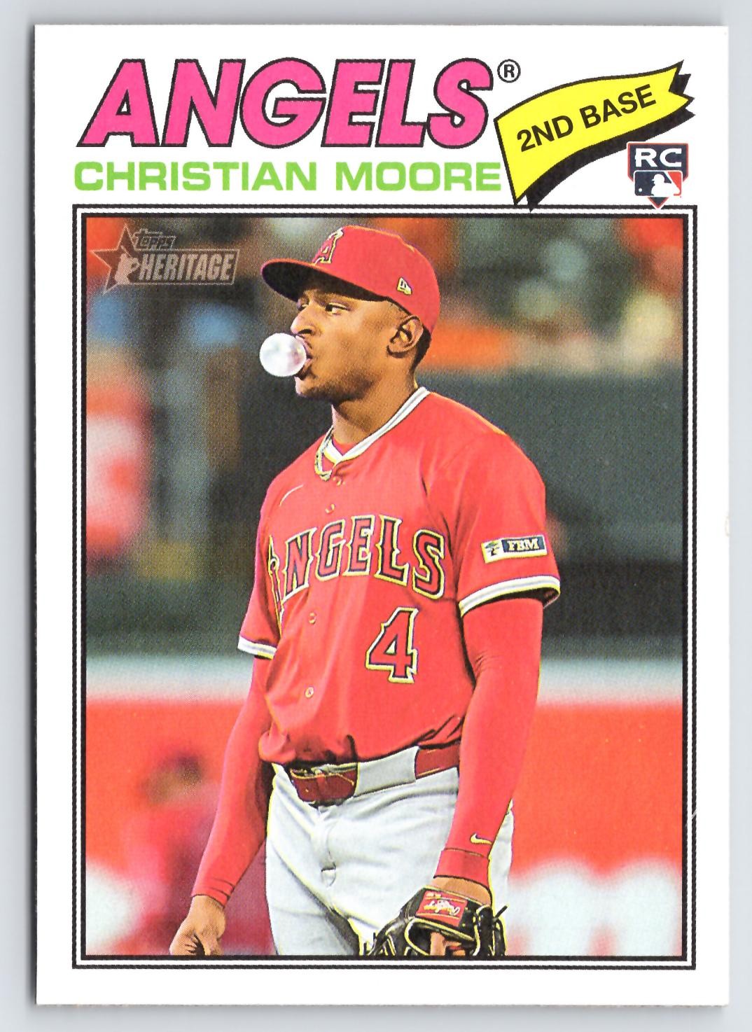 Christian Moore Rookie 2026 Topps Heritage #249 Los Angeles Angels
