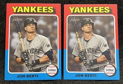 #655 - Jon Berti - 2024 Topps Heritage - Yankees + Extra