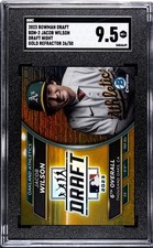 2023 Bowman Draft Draft Night Gold Refractor 26/50 Jacob Wilson #BDN-2 SGC 9.5