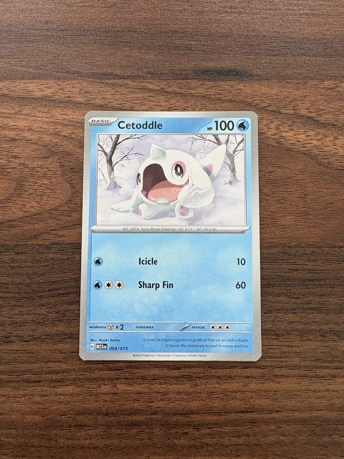 Cetoddle Pokémon Card McDonald's Promo 2023 TCG M23en 004/015 NM