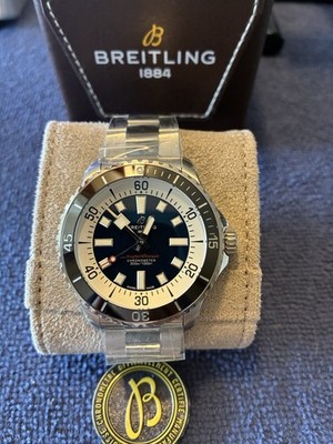 New Breitling Superocean 44MM Automatic Watch Swiss Made $5,900 MSRP