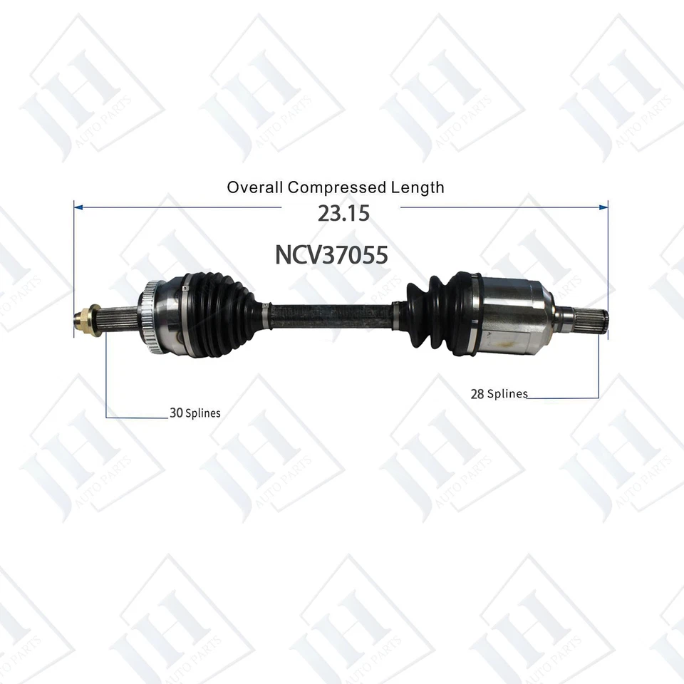 OE Front Pair Left Right CV Axle Shaft Set For 2011 Hyundai Azera V6 3.3L FWD — 第 3/4 张图片