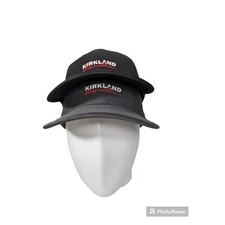 Kirkland Signature Costco Unisex Logo Hat Black Gray 2-Pack Adjustable
