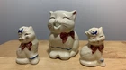 Vintage Shawnee Pottery Puss N Boots Cat Creamer with 2 Shakers USA
