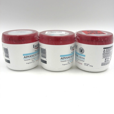 Eucerin Advanced Repair Cream 16 oz 3 Pack Very Dry Skin Fragrance Free