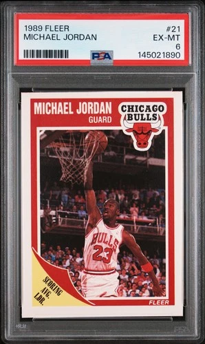 1989 FLEER #21 MICHAEL JORDAN PSA 6