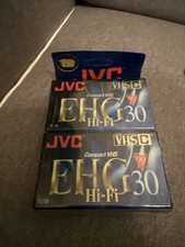 JVC Camcorder Tape VHS-C 90 Minute Hi-Fi EHG TC-30 2 Pk Pack Special Sealed