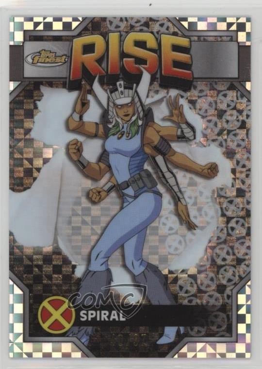 2025 Topps Finest X-Men '97 Uncommon Silver X-Fractor /97 Spiral #62