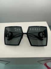 Dior 30Montaigne Square Sunglasses Black Authentic Made In Italy 58-15-135
