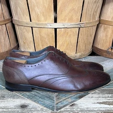 Ted Baker Yarrd 2 Wingtips Brown Leather Derby Oxfords Shoes Mens Size 11