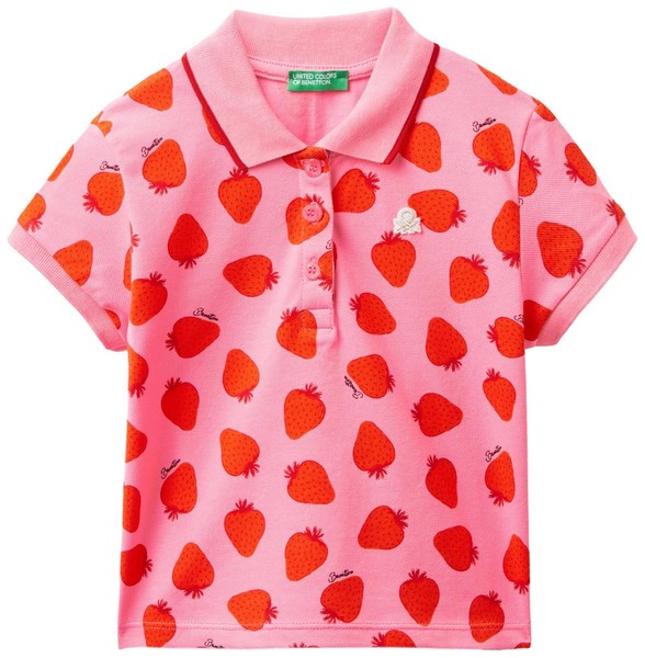Polo Shirt United Colors Of Benetton M/M, Rosa, 18 Monate, Kinderbekleidung-image