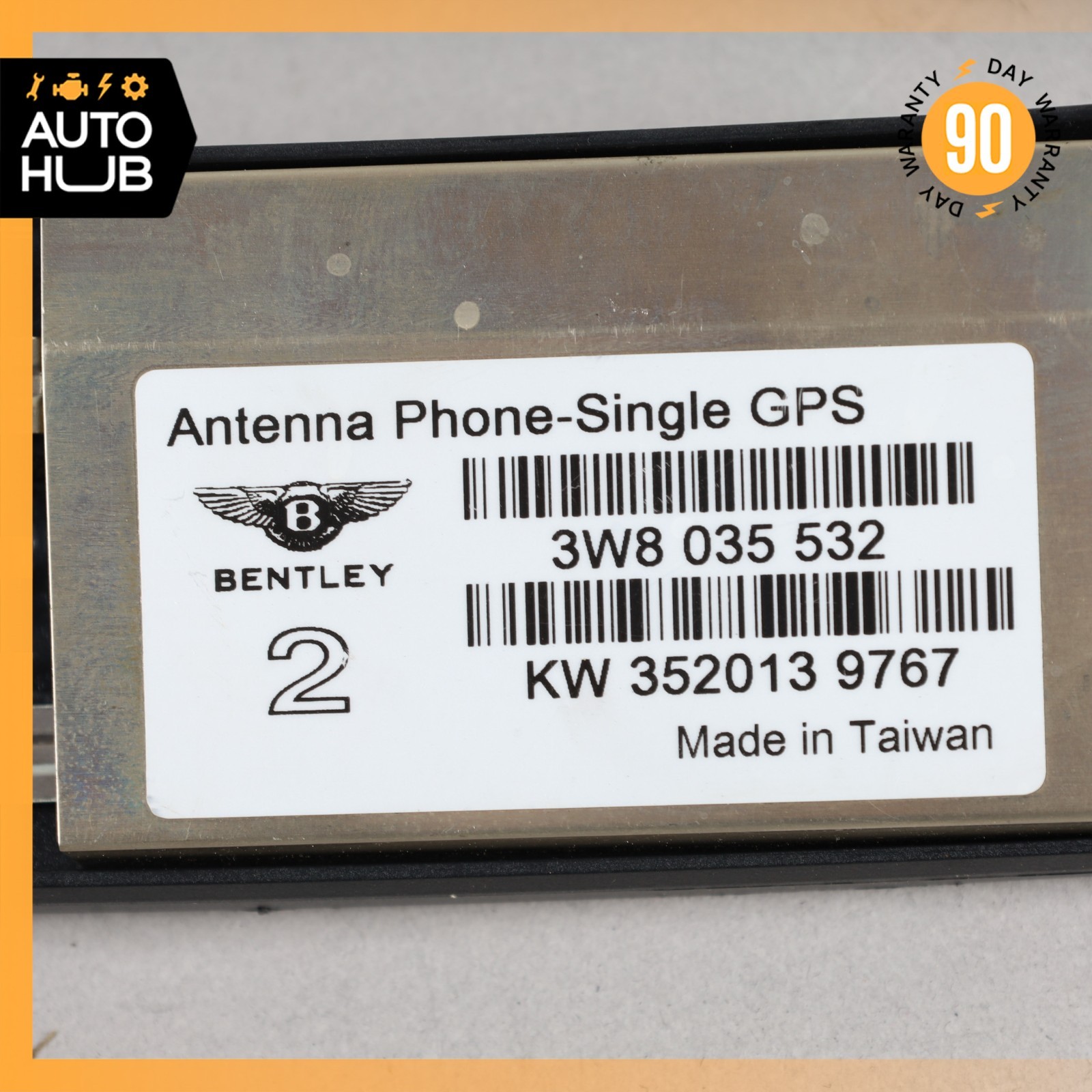 11-18 Bentley Continental Flying Spur GT GPS Phone Antenna 3W8035532 OEM