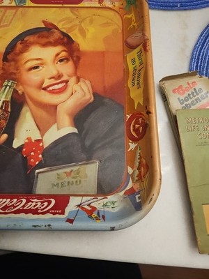 Jane Wyman Vintage 1950's Thirst Knows No Season Coca Cola Tray | eBay