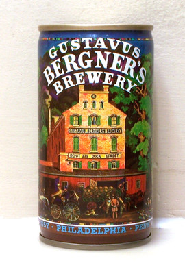 GUSTAVUS BERGNER'S Brewery Philadelphia C/S BO beer can