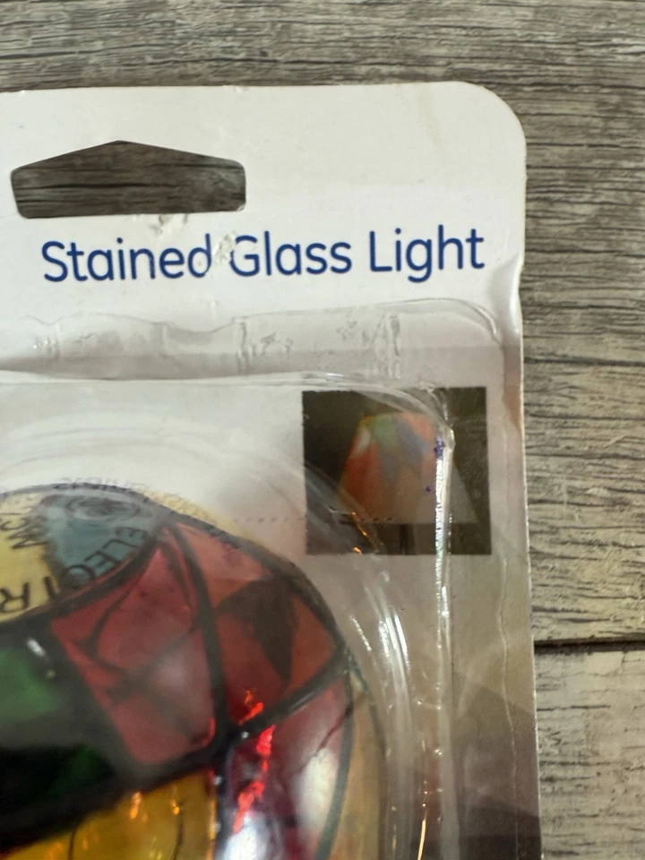 GE Stained Glass 25W Hand Painted Light Bulb A19 General Electric - Image 4 of 4