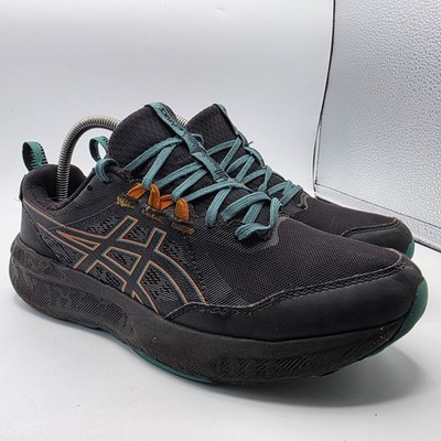 Asics Gel Sonoma 8 GTX Mens Size 8 Black Blue GoreTex Trail Hiking Shoes Casual