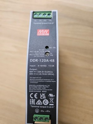 Mean Well DDR-120A-48 DC-DC Converter - 9~18V in 48V out