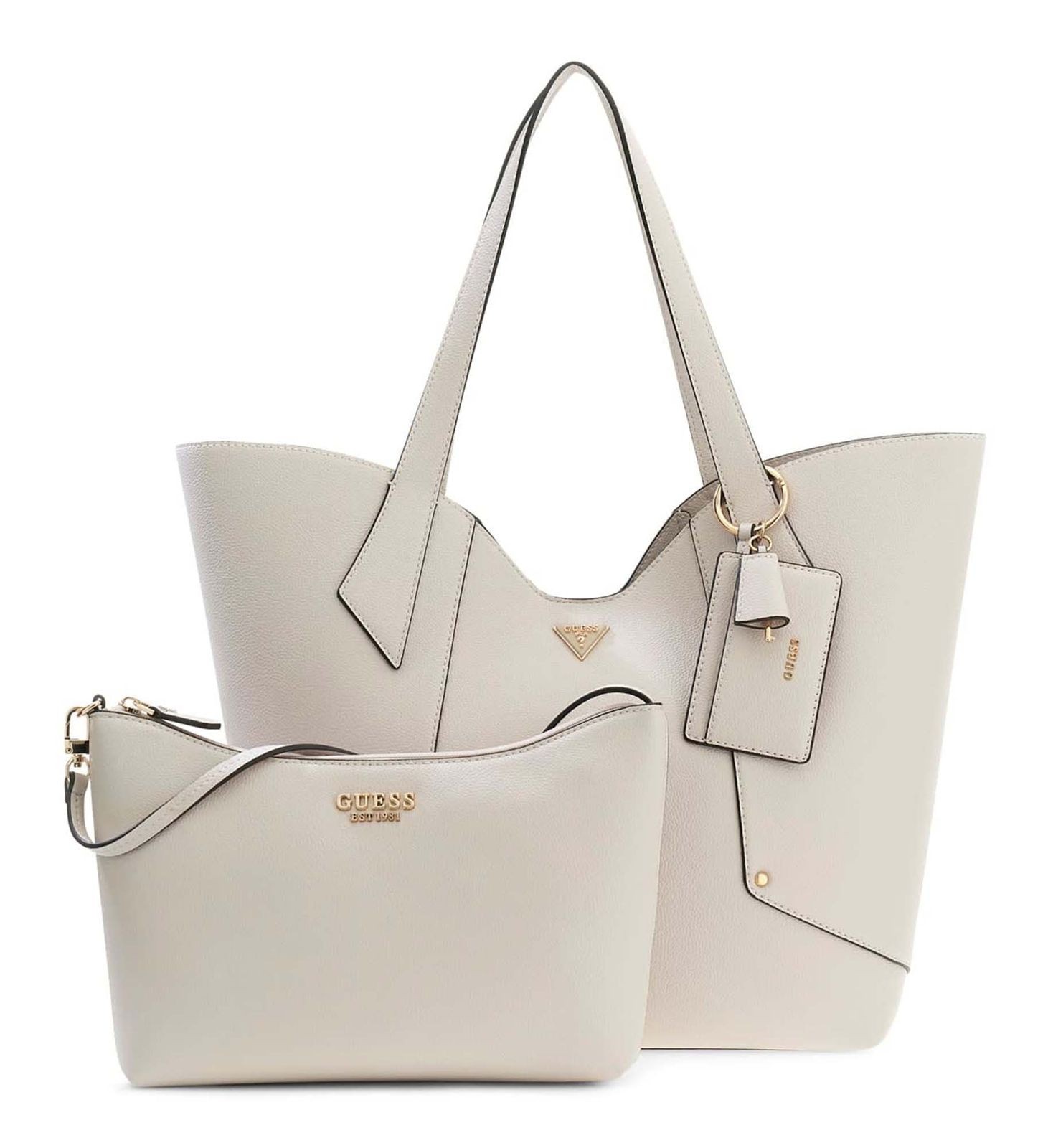 GUESS shopper bag Darcy 2 in 1 Tote L Stone