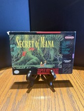 Secret of Mana SNES CIB Super Nintendo Manual Insert Tested Working Squaresoft