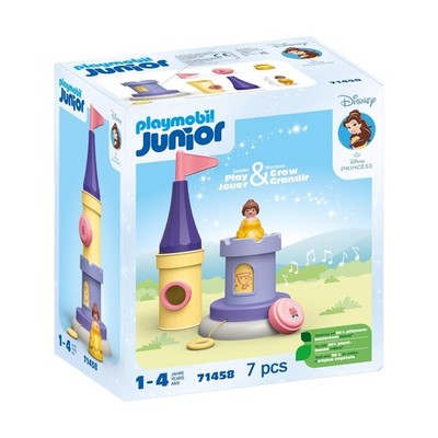 PLAYMOBIL 71458 1.2.3 & Disney: Belles Spielturm mit Melodie