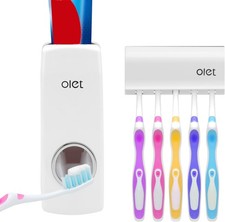 Automatic Toothpaste Dispenser, Toothpaste Squeezing and Tooth Brush Holder S...
