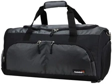 Large Sports Holdall Duffel Bag in Black/Grey